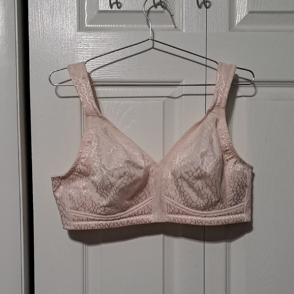 NEW! Full Coverage Cupless Minimizer Bra 44B Soft Pink